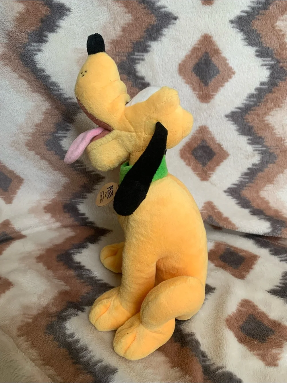 Disney Theme Parks PLUTO Dog Tag If Found Return to Mickey 10” Plush